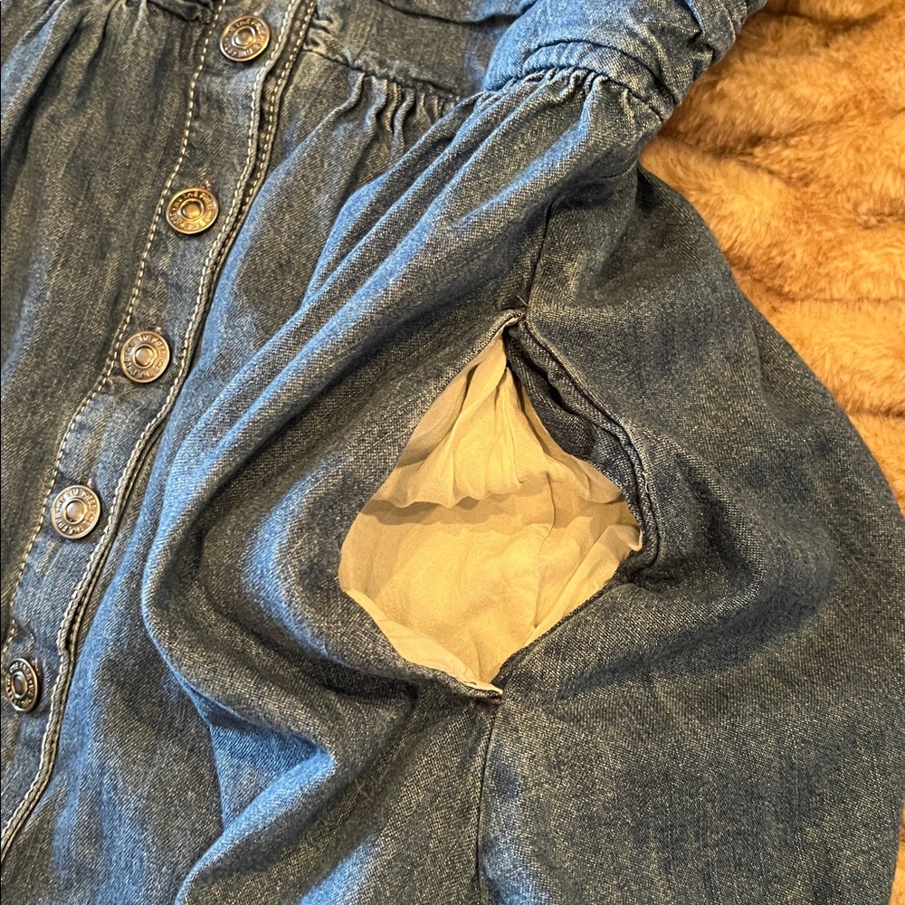 Free People Chester Denim Button-Down Dress - Picture 6 of 13